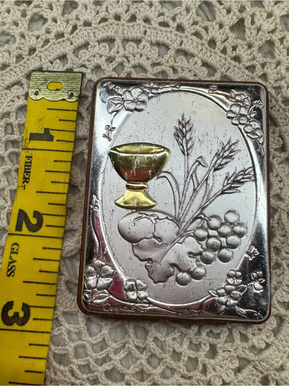 Vintage Creazione Artistica Italy First Communion Plaque Chalice Euro Devotional